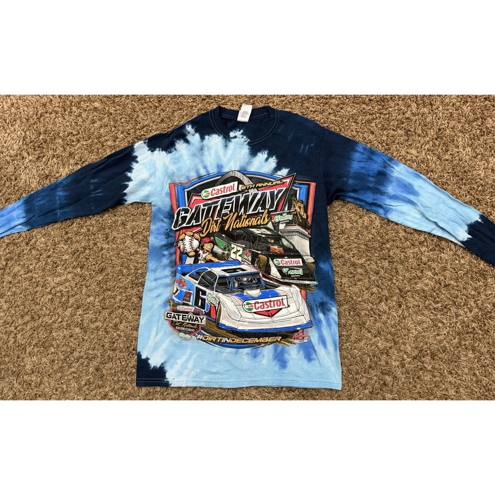 2022 Gateway Dirt Nationals Graphic -T Long Sleeve Tie Dye Size Small